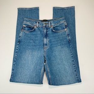 ASOS jeans super high rise MOM jeans medium wash women size 28